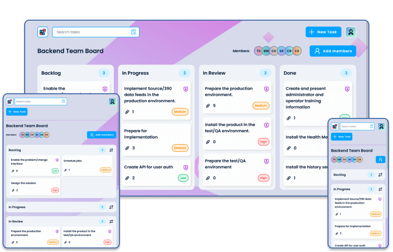 teamUp dashboard